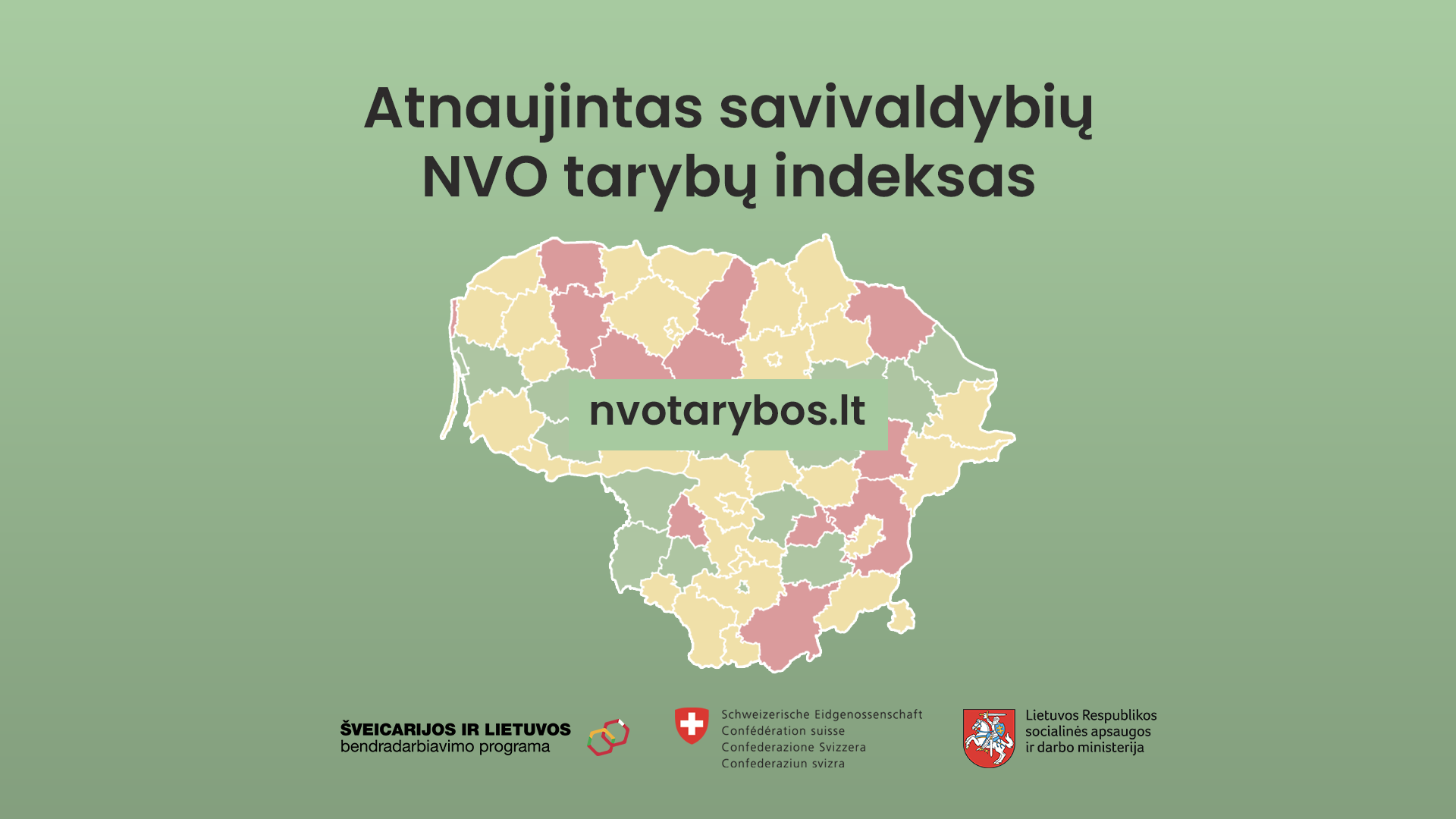 Savivaldybių NVO tarybų veikla stiprėja: per metus „raudonų savivaldybių“ sumažėjo trečdaliu